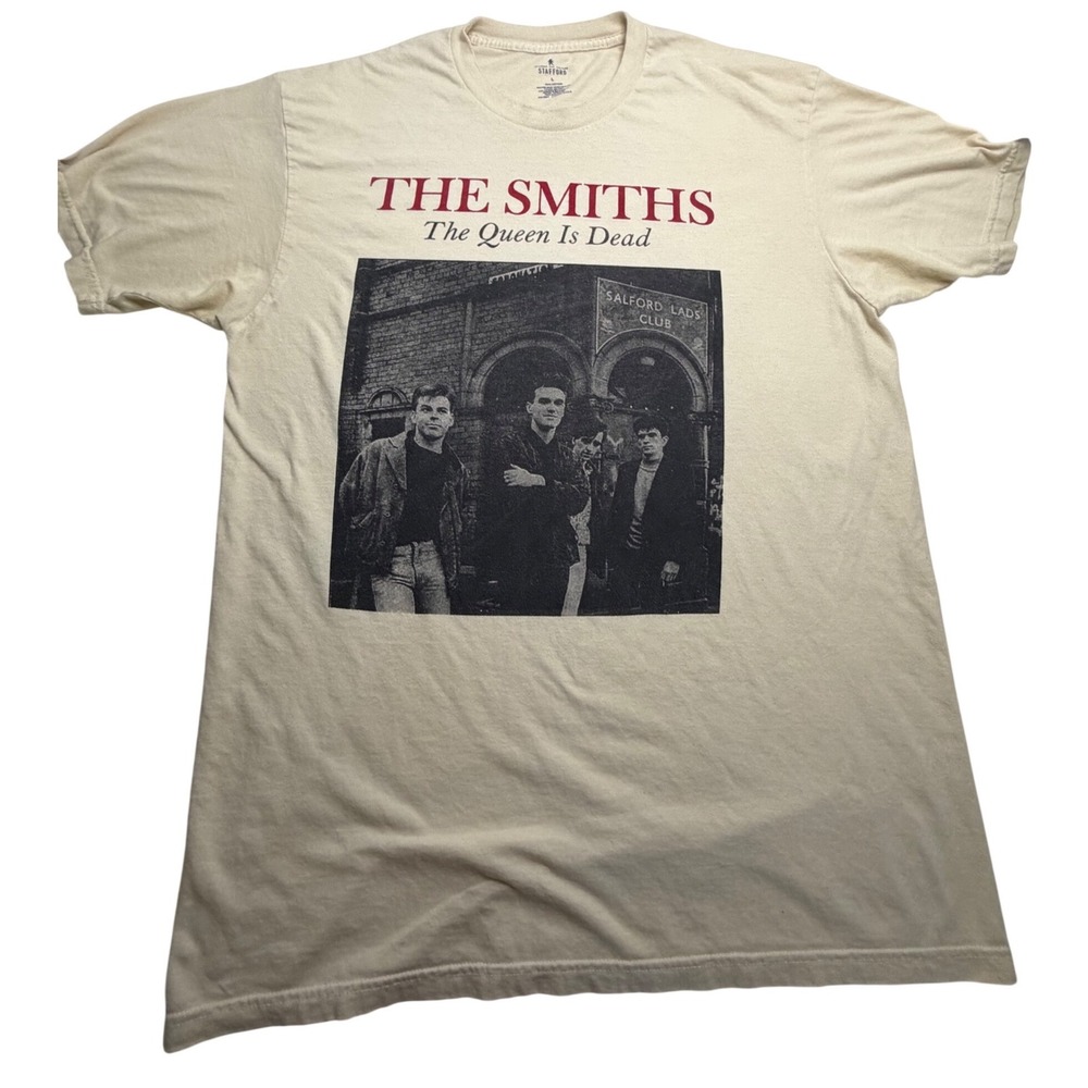 Stafford The Smiths The Queen Is Dead Graphic Tee Cream Mens Large